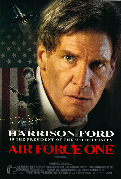 air force one 1997 one sheet poster rolled